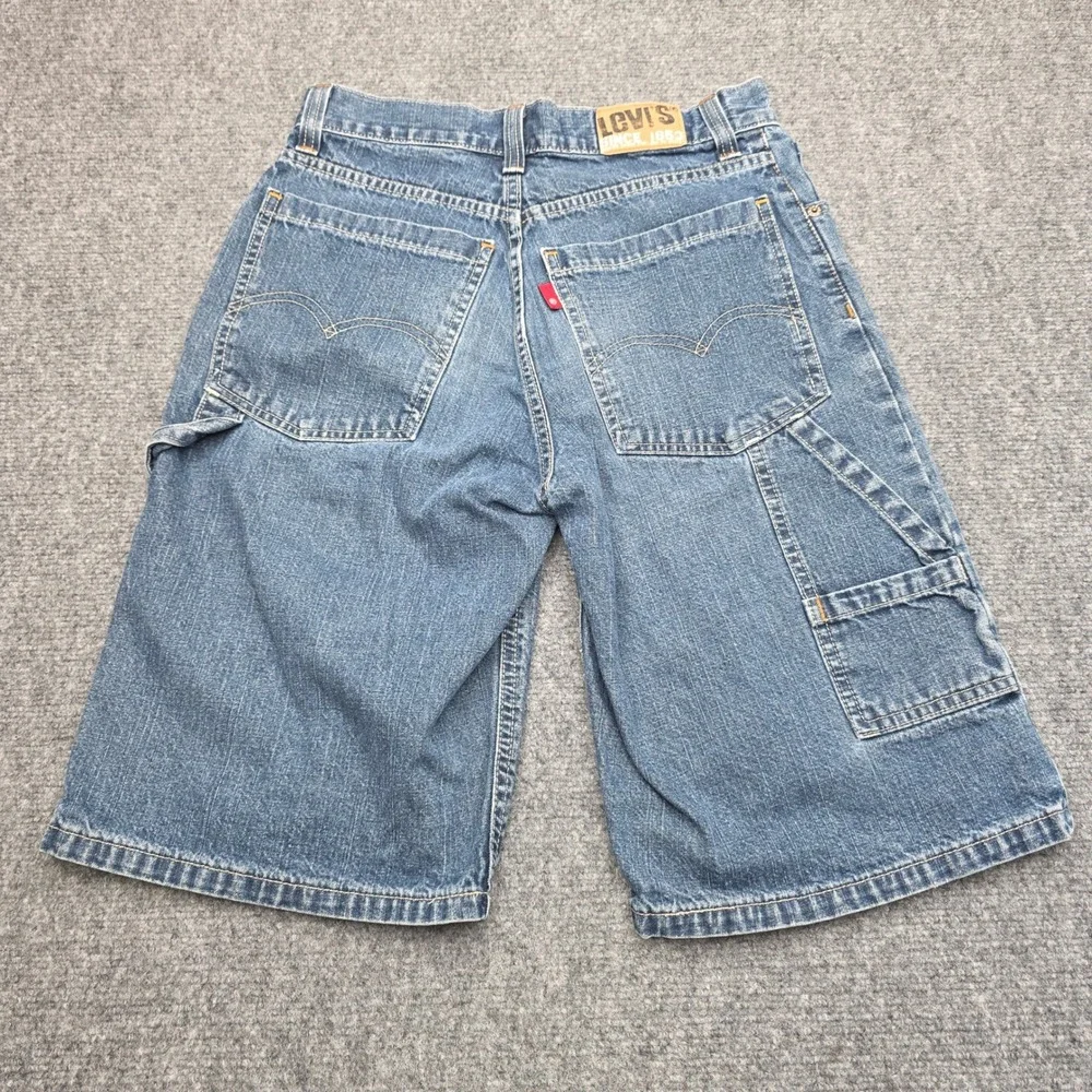 Levis Workwear Carpenter Denim Shorts Boys 14 Regular Blue Medium Wash Carpenter